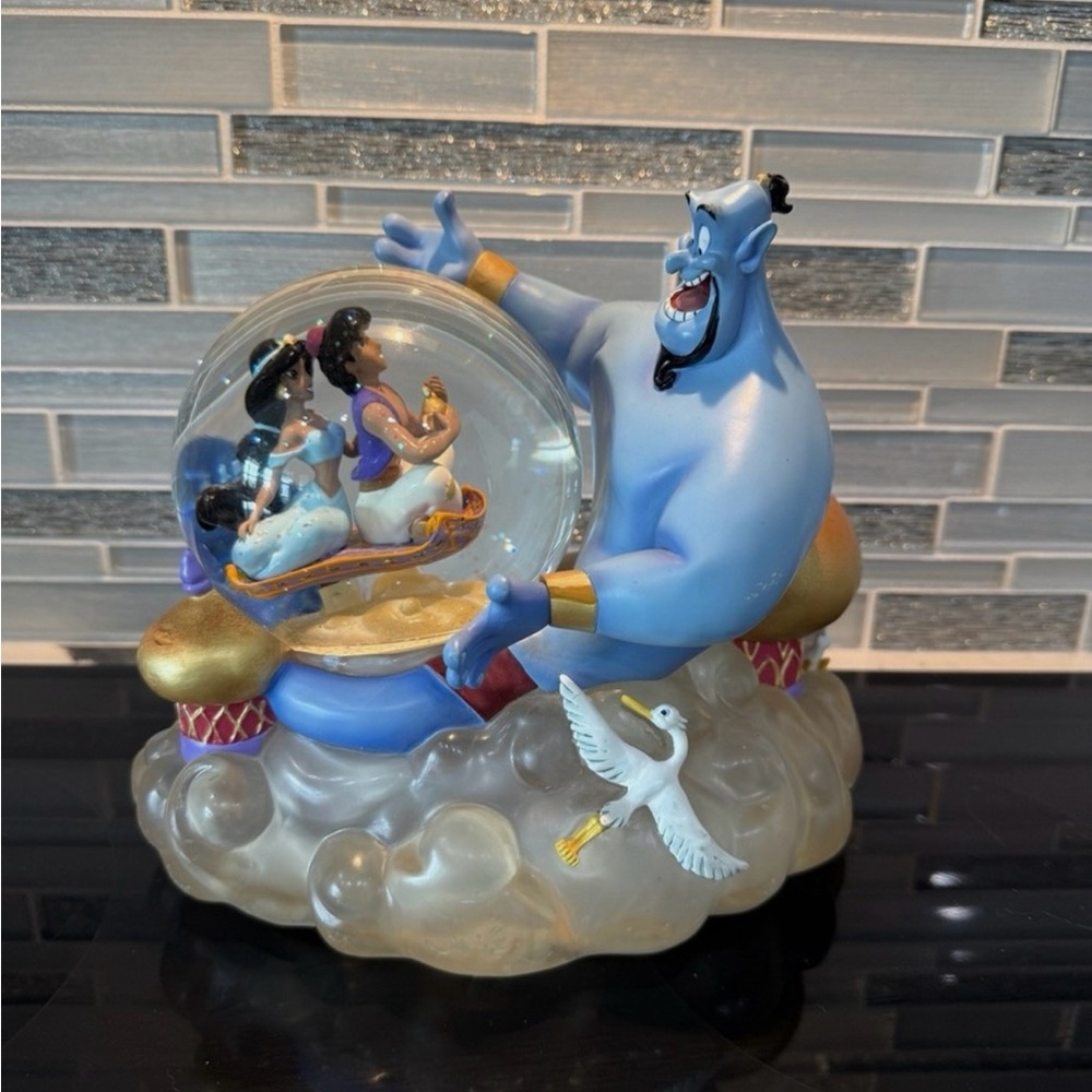 Disney Blue Genie Snow Globe